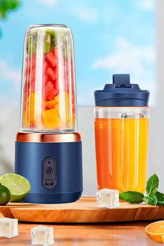Blender en acier inoxydable - 40 cl - 45 W - Bleu foncé