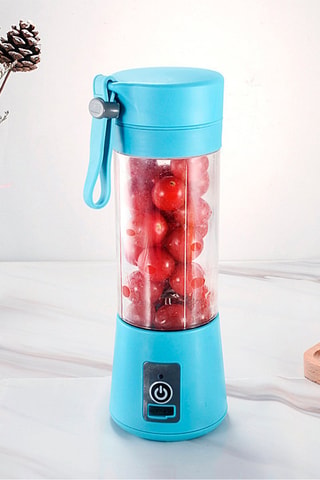 Blender en silicone et acier inoxydable - 40 W - Bleu