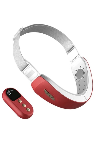 Ceinture faciale à électrostimulation - Rouge