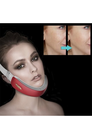 Ceinture faciale à électrostimulation - Rouge