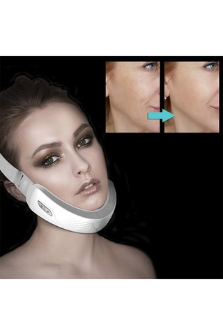 Ceinture faciale à électrostimulation - Blanc