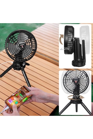 Ventilateur de table - 6 W - 20 h d'autonomie