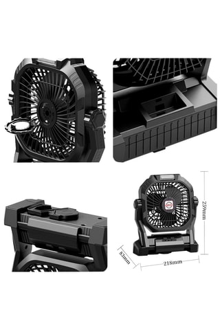 Ventilateur de table - 15 W - 15 h d'autonomie