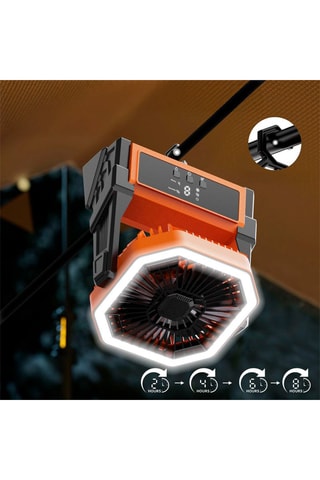 Ventilateur de table - 1-6 W - 9-20 h d'autonomie