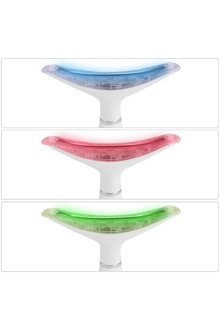 Masseur ultrasonique LED - Blanc - Visage & cou