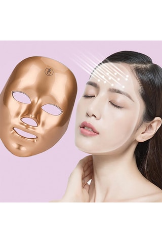 Máscara facial tátil tratamento luz LED