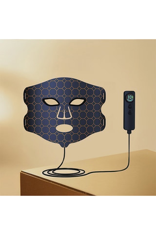 Máscara facial tratamento luz LED comando de silicone