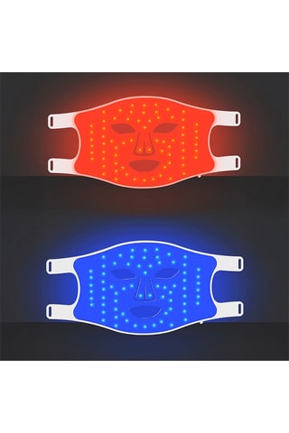 Máscara facial tátil tratamento luz LED de silicone