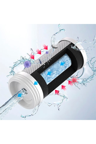 Purificateur d'eau pour robinet en acier inoxydable DAM 716  Filtration multicouche avec UV antibactérien - 1000 l