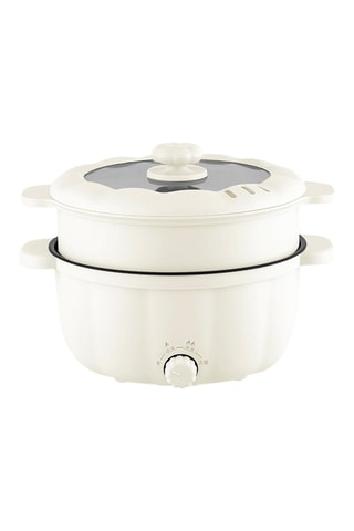 Marmite vapeur électrique multifonction - Blanc - 2,5 l