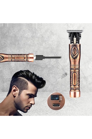 Tondeuse à cheveux & barbe - 1200 mAh - Doré