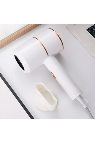 Sèche-cheveux ionique - Blanc - 800 W