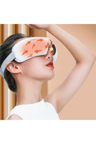 Masseur oculaire chauffant - 4 modes - Blanc