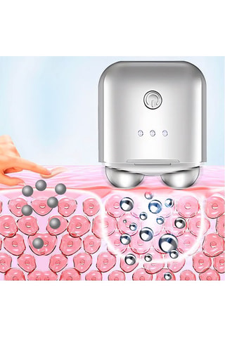 Appareil de massage à ultrasons pour le visage - Argenté