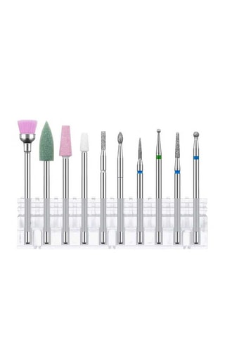 Kit de polissage à ongles - 10 embouts