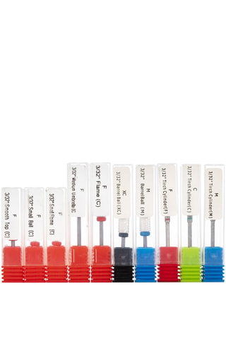 Kit de fraises manucure en céramique - 10 embouts
