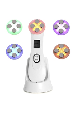 Électrostimulateur anti-âge - 5 fonctions - Blanc - Visage