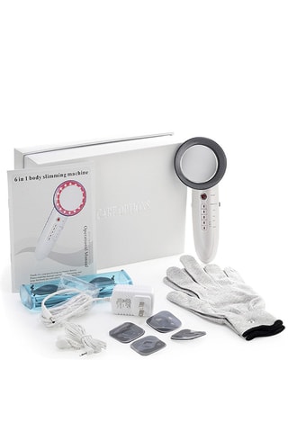 Électrostimulateur anti-âge - 6 fonctions - Visage - Blanc