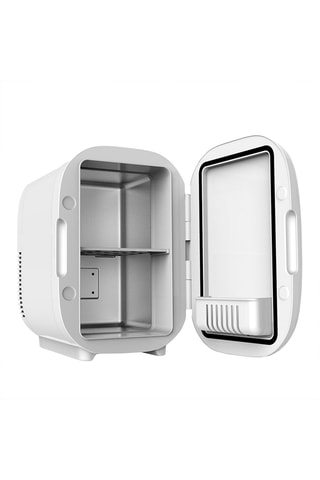 Réfrigérateur de beauté - Miroir LED - Blanc - 8 L