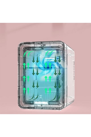 Réfrigérateur de beauté - Miroir LED - Blanc - 8 L