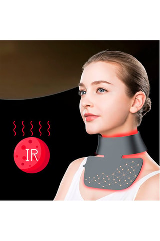 Máscara facial com luz LED - Preto