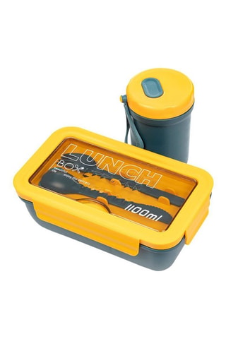 Boîte à lunch avec bouteille isotherme - 20,3 x 12,3 x 7,3 cm