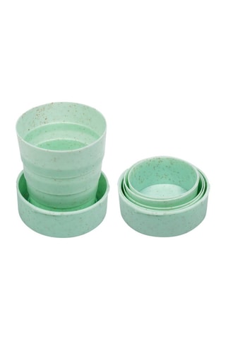 Gobelet pliable en bambou - Vert - 130 ml