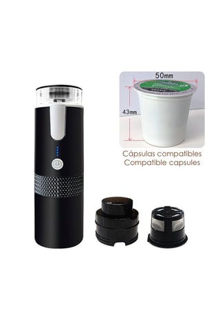 Cafetière en acier inoxydable - 17 cl - 2 W - Noir