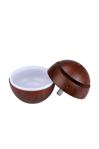 Humidificateur avec lumières LED - 130 ml - Marron foncé