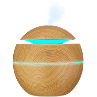 Humidificateur avec lumières LED - 130 ml - Beige