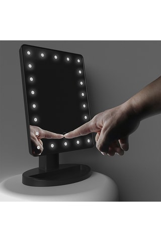Miroir LED tactile - 180° - Blanc