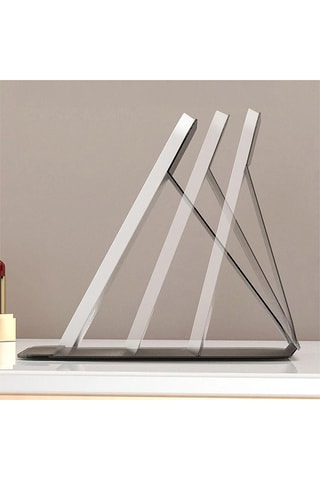 Miroir pliable compact avec lumière LED - Blanc
