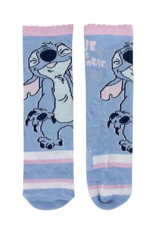 4 paia di calze Stitch e Angel Lilo e Stitch Disney - Multicolore