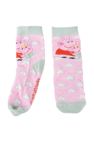 4 paia di calze Peppa Pig - Verde, rosa e grigio