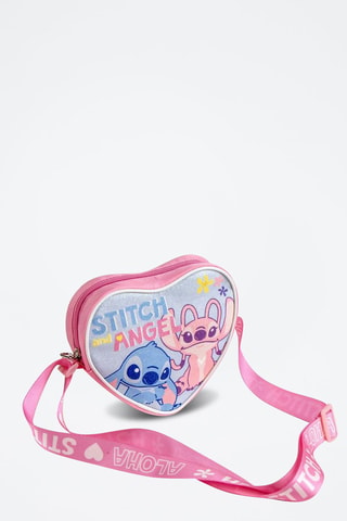 Borsa a tracolla Angel e Stitch Lilo e Stitch Disney - Blu e rosa