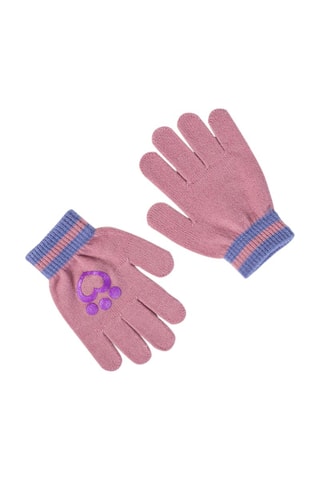 Berretto e guanti La casa delle bambole di Gabby - Rosa e viola