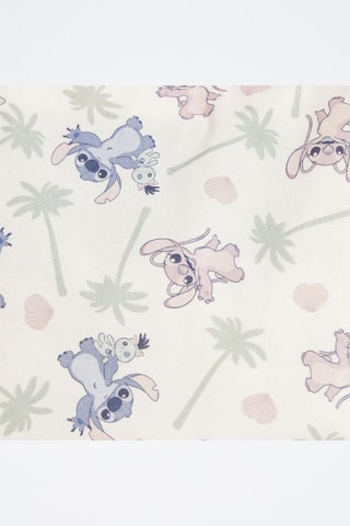 Tote bag Angel e Stitch Lilo e Stitch Disney - Beige e rosa
