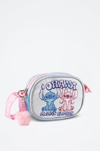 Borsa a tracolla Stitch e Angel Lilo & Stitch Disney - Blu e rosa