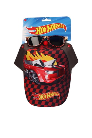 Cappellino e occhiali Hot Wheels - UV 400 - Nero
