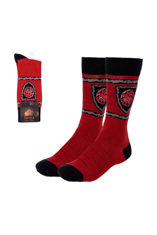Calze House of the Dragon - Nero, rosso e grigio