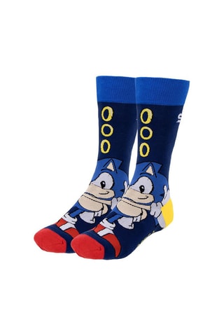 3 paia di calze Sonic - Blu