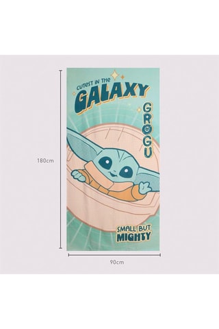Telo mare Grogu The Mandalorian Star Wars - 90 x 190 cm - Multicolore