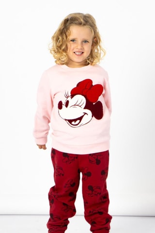 Felpa e pantaloni Minni Disney - Rosso e rosa