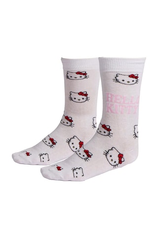3 paia di calze Hello Kitty Sanrio - Bianco e rosa