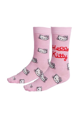 3 paia di calze Hello Kitty Sanrio - Bianco e rosa