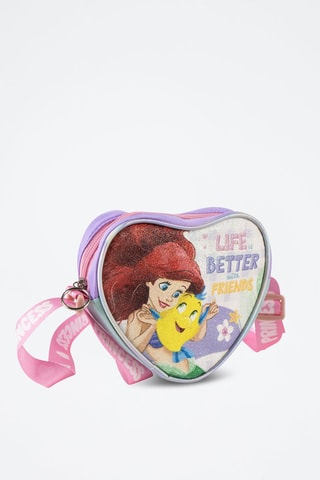 Borsa a tracolla Ariel e Flounder La Sirenetta Disney - Viola