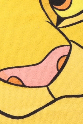 Telo doccia Zazu e Simba Il re leone Disney - 70 x 140 cm - Beige e verde