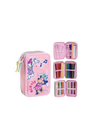 Astuccio completo Minni Disney - 44 pezzi - Blu e rosa