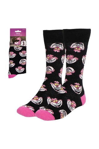 Calze Lo Stregatto Alice nel Paese delle Meraviglie Disney - Nero