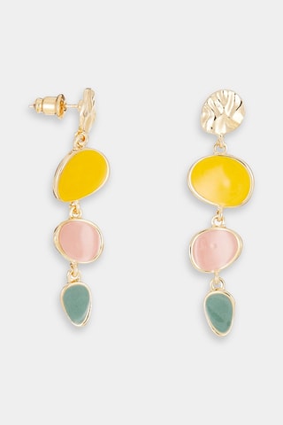 Pendientes - Dorado y multicolor